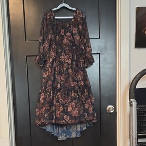 Floral Long Sleeve Dress by Mia Joy, sz 7